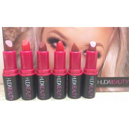 Pack of 6 Huda Beauty Gorgerous Lipsticks 
